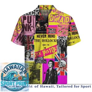 Sex Pistols Punk Rock Band Never Mind The Bollocks Hawaiian Shirt