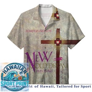 Simple Minds New Wave Band Vintage Album Art Hawaiian Shirt