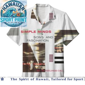 Simple Minds New Wave Band Vintage Album Art Hawaiian Shirt