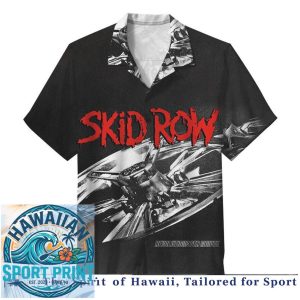 Skid Row Hard Rock Band Heavy Metal Tour Concert Hawaiian Shirt