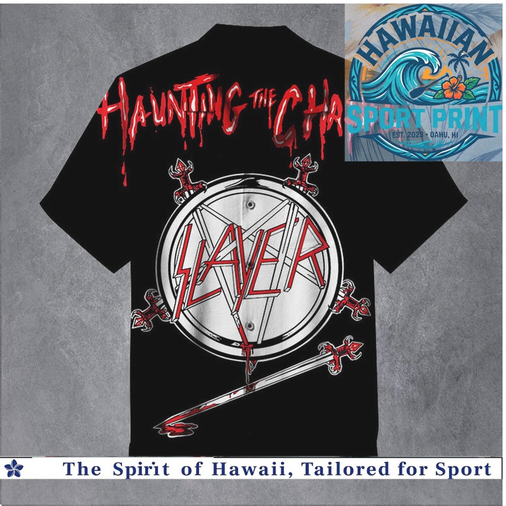 Slayer Haunting The Chapel Heavy Metal Rock Music Hawaiian Shirt Slayer Haunting The Chapel Heavy Metal Rock Music Hawaiian Shirt
