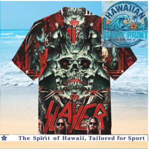 Slayer Heavy Metal Band Skull Demon Hawaiian Shirt