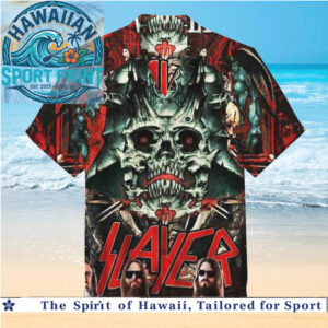 Slayer Heavy Metal Band Skull Demon Hawaiian Shirt