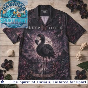 Sleep Token Dark Gothic Flamingo Eden Tropical Hawaiian Shirt