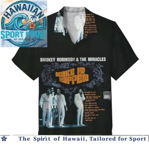 Smokey Robinson The Miracles Going to Go Go Soul Music Aloha Shirt