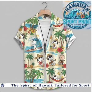 Snoopy Beach Vacation Ukulele Tropical Hawaiian Shirt