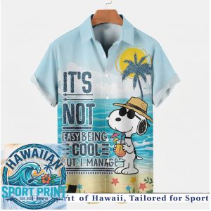 Snoopy Cool Beach Summer Vacation Tropical Hawaiian Shirt