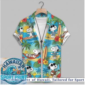 Snoopy Relaxing Tropical Beach Summer Hawaiian Shirt