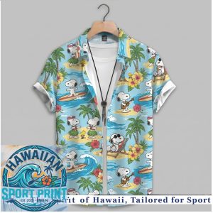 Snoopy Surfing Aloha Summer Paradise Hawaiian Shirt