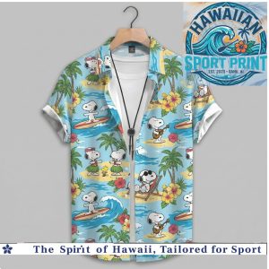 Snoopy Surfing Aloha Summer Paradise Hawaiian Shirt