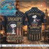 Peanuts Surfboard Snoopy Island Sunset Summer Hawaiian Shirt Peanuts Surfboard Snoopy Island Sunset Summer Hawaiian Shirt
