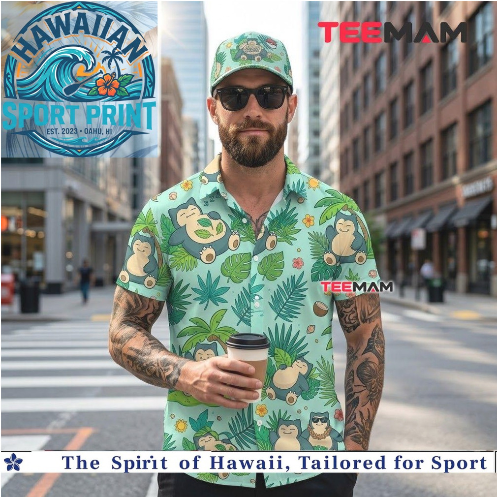 Snorlax Palm Tree Tropical Summer Hawaiian Shirt Snorlax Palm Tree Tropical Summer Hawaiian Shirt