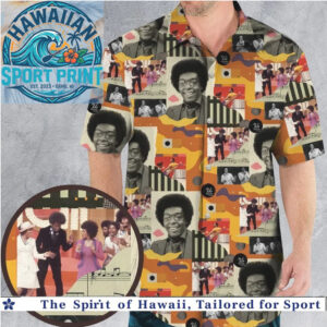 Soul Legend Motown Vintage Music Collage Portrait Hawaiian Shirt