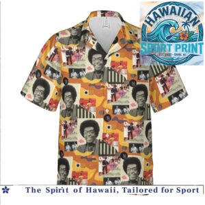 Soul Legend Motown Vintage Music Collage Portrait Hawaiian Shirt