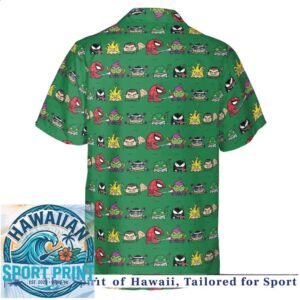 Spider Man Green Goblin Cartoon Tropical Hawaiian Shirt
