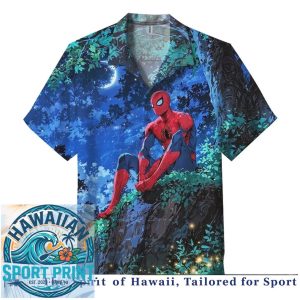 Spider Man Vintage Comic Book Hero Graphic Hawaiian Shirt