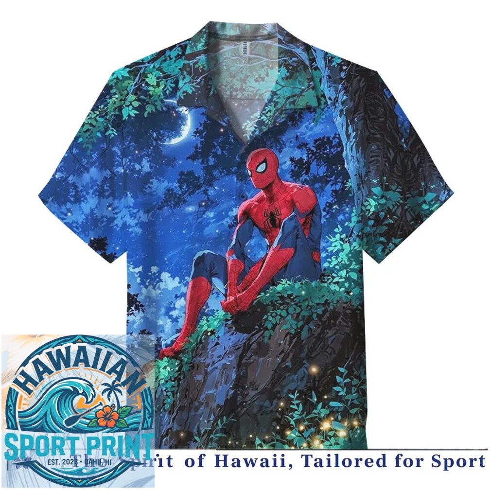 Spider Man Vintage Comic Book Hero Graphic Hawaiian Shirt Spider Man Vintage Comic Book Hero Graphic Hawaiian Shirt