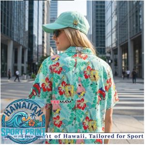 Spongebob Tropical Floral Summer Hawaiian Shirt