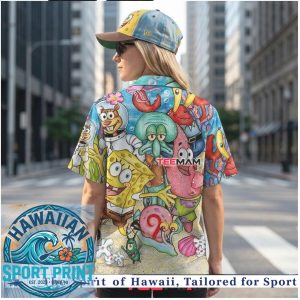 Spongebob and Friends Characters Tropical Hawaiian Shirt