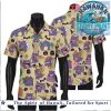 SpongeBob Tropical Hibiscus and Leaf Pattern Summer Hawaiian Shirt SpongeBob Tropical Hibiscus and Leaf Pattern Summer Hawaiian Shirt