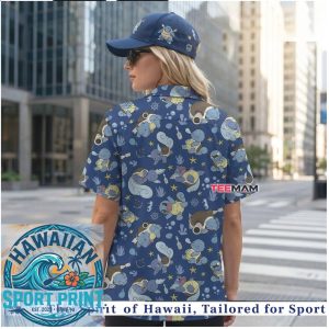 Squirtle Squad Ocean Theme Tropical Summer Hawaiian Shirt