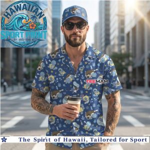 Squirtle Squad Ocean Theme Tropical Summer Hawaiian Shirt