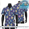 Squirtle And Blastoise Pattern Cute Casual Hawaiian Shirt Squirtle And Blastoise Pattern Cute Casual Hawaiian Shirt