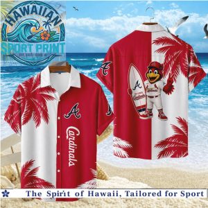 St Louis Cardinals Mascot Surfing Tropical Summer Hawaiian Shirt