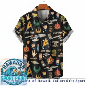Star Trek Boldly Go Spock Live Long Prosper Science Fiction Shirt