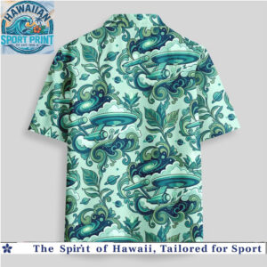 Star Trek Spaceship Galaxy Nebula Tropical Hawaiian Shirt