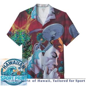 Star Trek Starship Enterprise Space Sci Fi Hawaiian Shirt