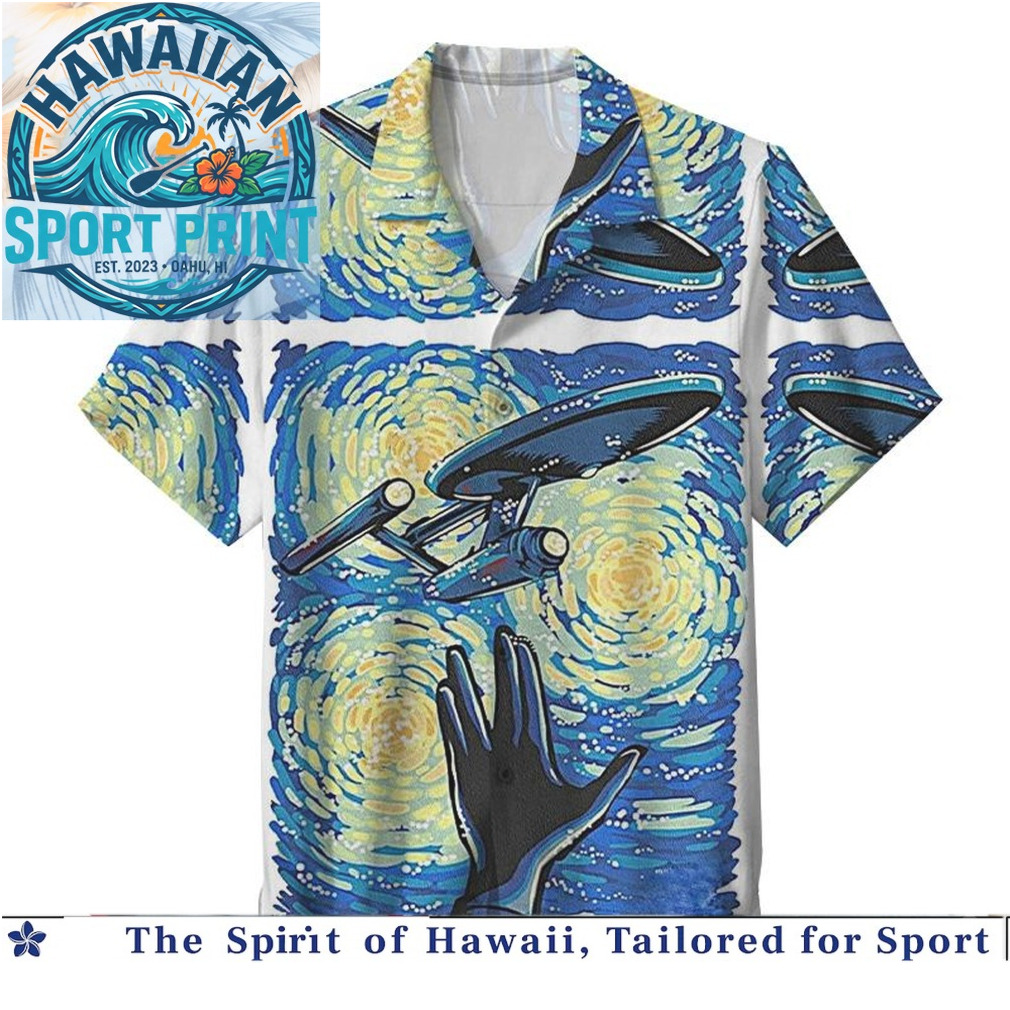 Star Trek Starship Enterprise Space Sci Fi Hawaiian Shirt Star Trek Starship Enterprise Space Sci Fi Hawaiian Shirt