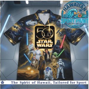 Star Wars 50th Anniversary Characters Sci Fi Movie Hawaiian Shirt