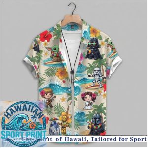 Star Wars Chibi Characters Summer Beach Tropical Hawaiian Shirt