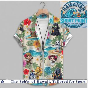 Star Wars Chibi Characters Summer Beach Tropical Hawaiian Shirt