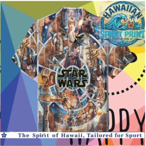 Star Wars Classic Characters Galaxy Space Hawaiian Shirt