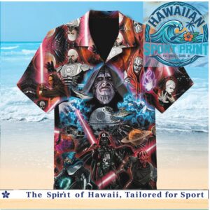 Star Wars Dark Side Villains Sci Fi Movie Vintage Hawaiian Shirt