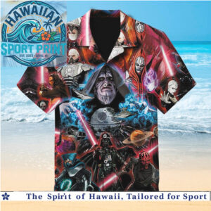 Star Wars Dark Side Villains Sci Fi Movie Vintage Hawaiian Shirt