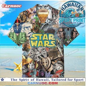 Star Wars Sci Fi Movie Characters Galactic Space Epic Hawaiian Shirt