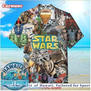 Star Wars Sci Fi Movie Characters Galactic Space Epic Hawaiian Shirt