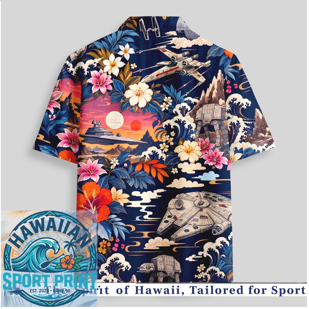 Star Wars Sci Fi Sunset Wave Tropical Japanese Art Hawaiian Shirt Star Wars Sci Fi Sunset Wave Tropical Japanese Art Hawaiian Shirt