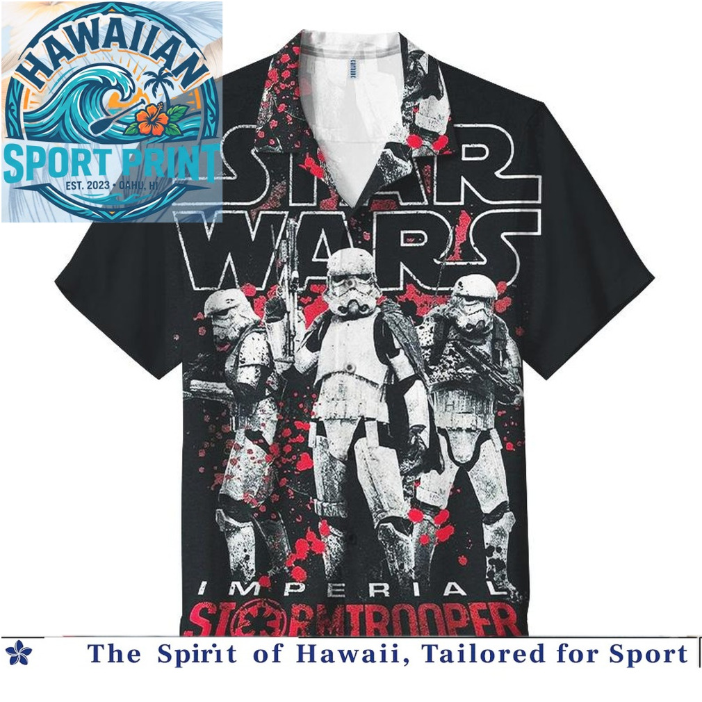 Star Wars Stormtrooper Yoda Character Graphic Hawaiian Shirt Star Wars Stormtrooper Yoda Character Graphic Hawaiian Shirt