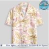 Star Wars AT AT Walker TIE Fighter Asian Blue Toile Floral Hawaiian Shirt Star Wars AT AT Walker TIE Fighter Asian Blue Toile Floral Hawaiian Shirt