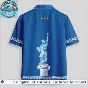 Statue Of Liberty Coffee Lover NYC Patriotism Tropical Hawaiian Shirt