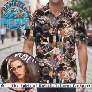 Steel Magnolias Movie Cast Collage Floral Hawaiian Shirt