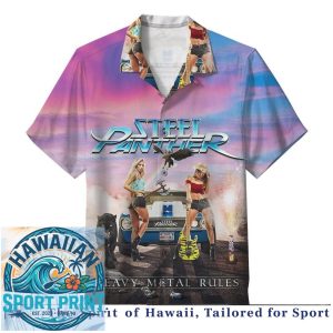 Steel Panther Heavy Metal Band Balls Out Tour Hawaiian Shirt
