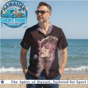 Stevie Nicks Rock Music Legend Vintage Style Hawaiian Shirt