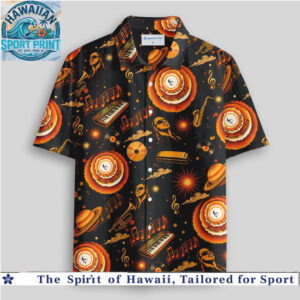Stevie Wonder Music Instruments Vintage Retro Soul Hawaiian Shirt