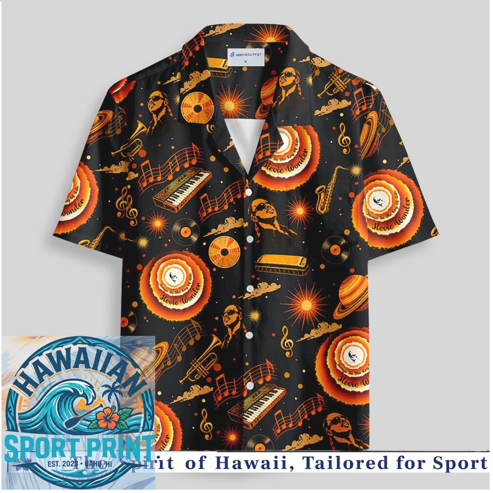Stevie Wonder Music Instruments Vintage Retro Soul Hawaiian Shirt Stevie Wonder Music Instruments Vintage Retro Soul Hawaiian Shirt