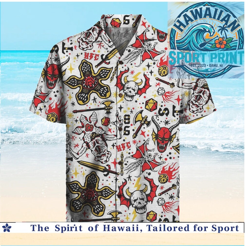 Stranger Things Hellfire Club Dungeons and Dragons Hawaiian Shirt Stranger Things Hellfire Club Dungeons and Dragons Hawaiian Shirt